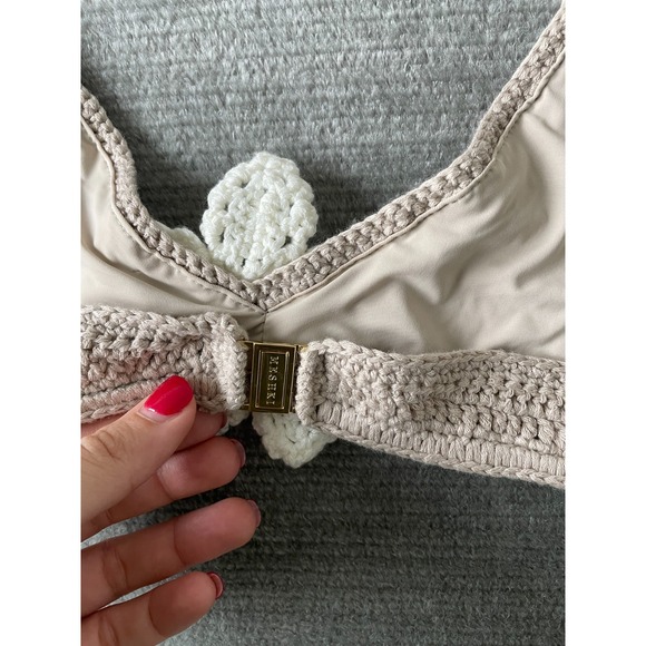 Meshki Halter Top Women S Crochet Boho Bralette Coquette Femme Festival Resort - Picture 3 of 6